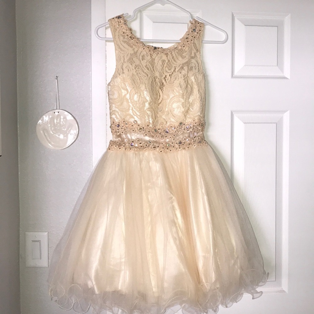 Cream party dress!